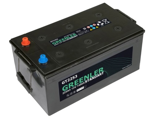 Аккумулятор GREENLER 225Ah 1400А об. пол (- +) 518x275x242