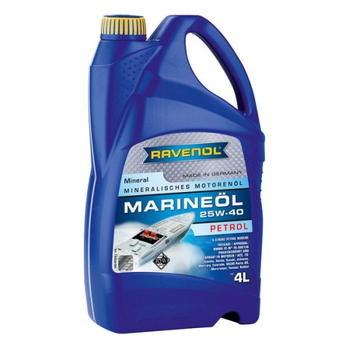 RAVENOL моторное масло Marineoil PETROL SAE 25W-40 (4л) 4014835730595
