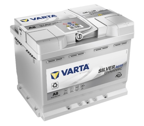 Аккумулятор VARTA SILVER DYNAMIC AGM 12V 60Ah 680A 242x175x190 17,5kg  (- +) 560901068