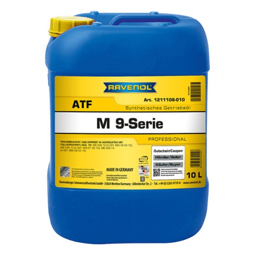 RAVENOL трансмиссионное масло ATF M 9-Serie (10л) 4014835732445