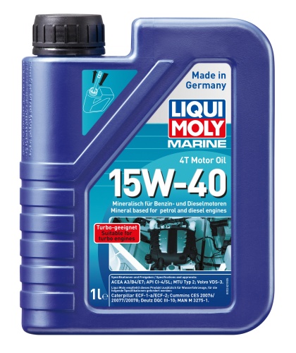 LIQUI MOLY моторное масло для лодок Marine 4T Motor Oil 15W-40 1 л 25015