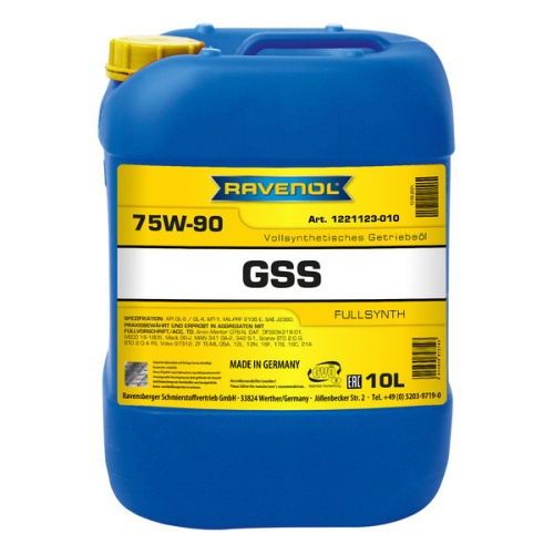 RAVENOL трансмиссионное масло Gear Super Synth GSS SAE 75W-90 (10л) 4014835872745