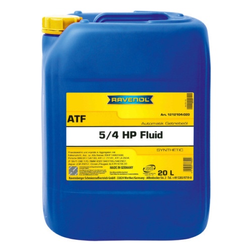 RAVENOL трансмиссионное масло ATF 5/4 HP Fluid (20л) 4014835733220