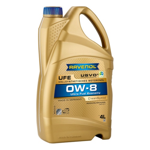 RAVENOL моторное масло UFE Ultra Fuel Economy SAE 0W-8 (4л) 4014835880955