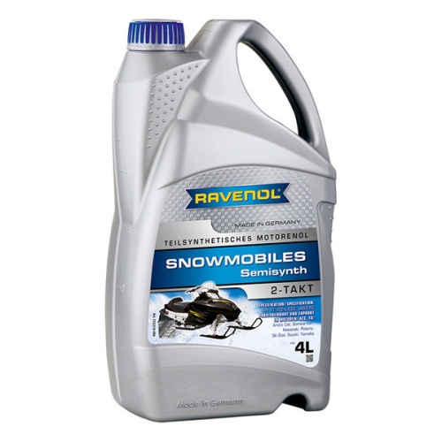 RAVENOL масло для 2-Такт снегоходов Snowmobiles Teilsynth. 2-Takt (4л) 4014835728592
