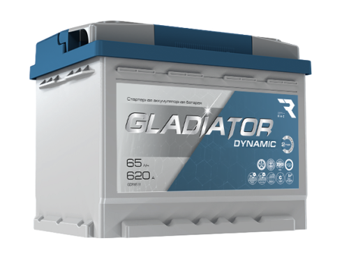 Аккумулятор GLADIATOR dynamic 65Ah 620A об. пол (- +) 242х175х190