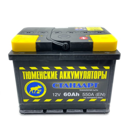 Аккумулятор Tyumen Battery STANDARD 60Ah 550A пр. пол. (+ -) 242х175х190