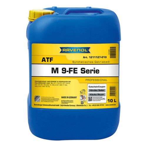 RAVENOL трансмиссионное масло ATF M 9FE-Serie (10л) 4014835796041