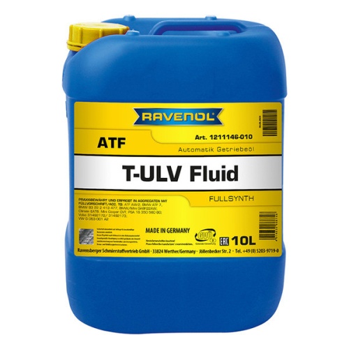 RAVENOL трансмиссионное масло ATF T-ULV Fluid (10л) 4014835868748