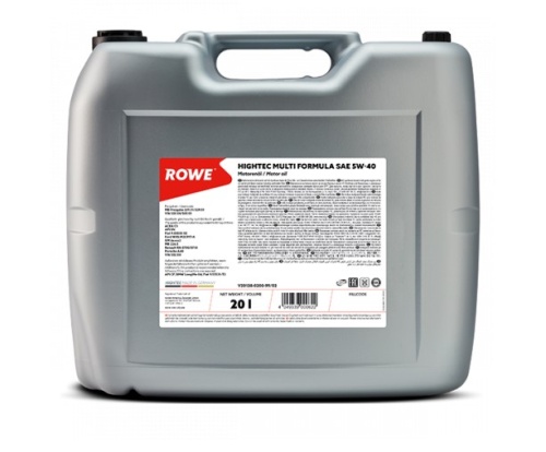 Rowe HIGHTEC MULTI FORMULA 5W-40 (20л) 20138020099
