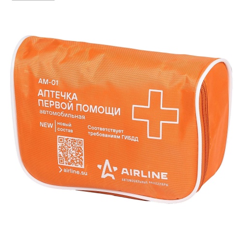 AIRLINE Аптечка автомобильная в текстильном футляре AM01