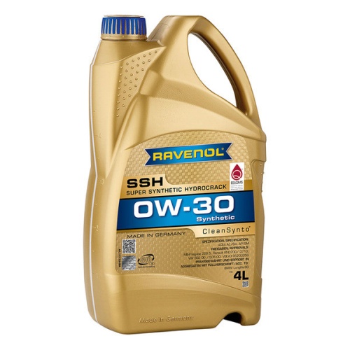 RAVENOL моторное масло Super Synthetic Hydrocrack SSH SAE 0W-30 (4л) 4014835795396
