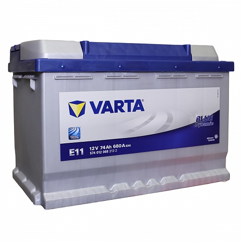 Аккумулятор VARTA Blue Dynamic 74А/ч 680A 278x175x190 E11 (- +) 574 012 068
