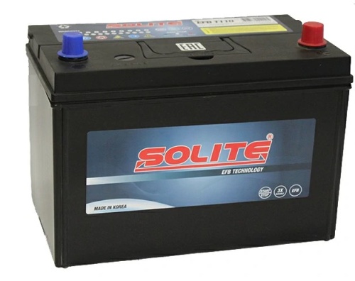 Аккумулятор Solite EFB  (Start-Stop) 90Ah 880A (борт) обр. пол. (- +) 306x173x225
