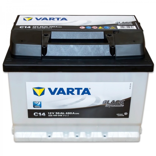 Аккумулятор VARTA Black Dynamic 56 А/ч 480A 242x175x190 C14 (- +) 556400048