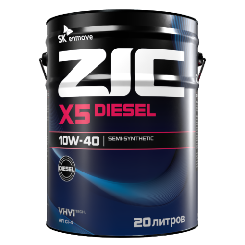ZIC X5 Diesel 10w40 CI-4 (20л) 192660