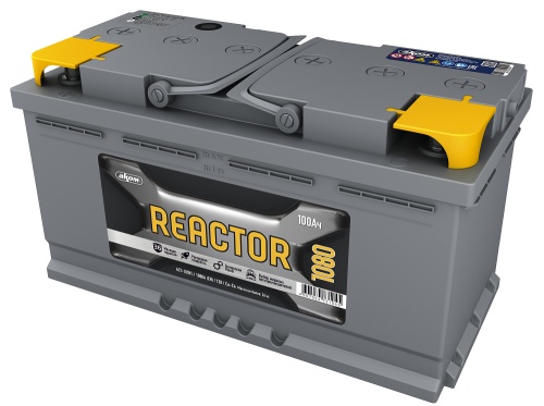 Аккумулятор АКОМ 6СТ-100VL REACTOR Euro 100 А/ч обратная R+ 353x175x190 1080А  4607034730437