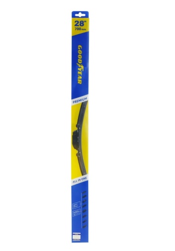 Бескаркасная щетка стеклоочистителя Goodyear PREMIUM 28"/70 cm всесезонная, 9 переходников GY000448