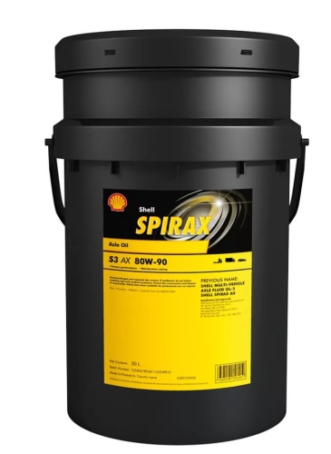 Shell Spirax S3 AX 80w90 (20л) Масло трансмиссионное 550031637/550027911
