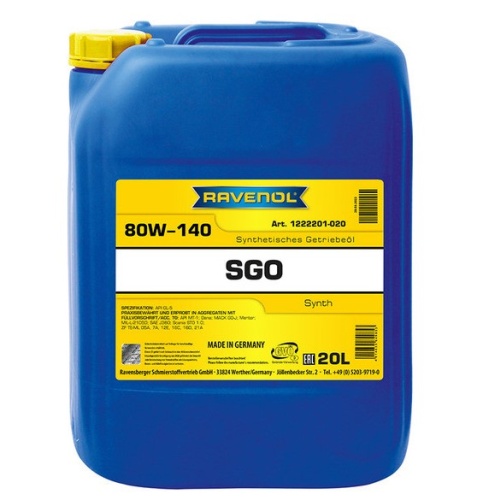 Ravenol Getriebeoel SGO 80W-140 (20л) 4014835849853
