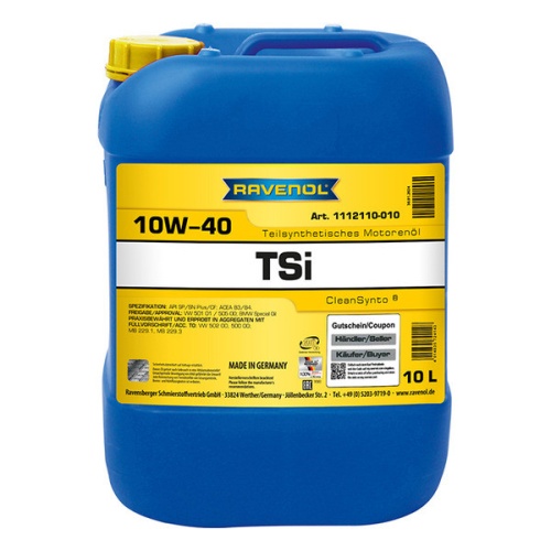 RAVENOL моторное масло TSI SAE 10W-40 (10л) 4014835724143