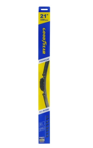 Бескаркасная щетка стеклоочистителя Goodyear PREMIUM 21"/53 cm всесезонная, 9 переходников GY000441