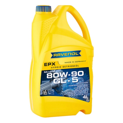 RAVENOL трансмиссионное масло Getriebeoel EPX SAE 80W-90 GL-5 (4л) 4014835734791