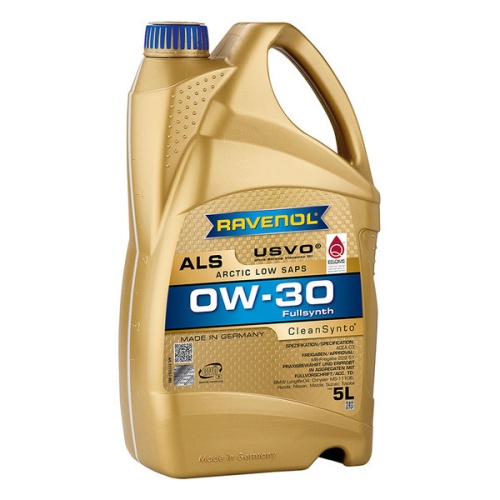 RAVENOL моторное масло Arctic Low SAPS ALS SAE 0W-30 (5л) 4014835797758