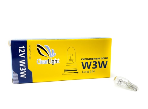 ClearLight Лампа 12V W3W 3W 4300K  картон CL-W3W