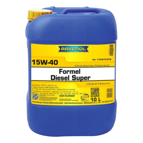 RAVENOL моторное масло Formel Diesel Super SAE 15W-40 (10л) 4014835756946