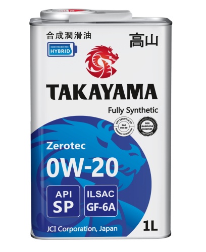 Масло TAKAYAMA SAE 0W20 ILSAC GF-6, API SP 1л