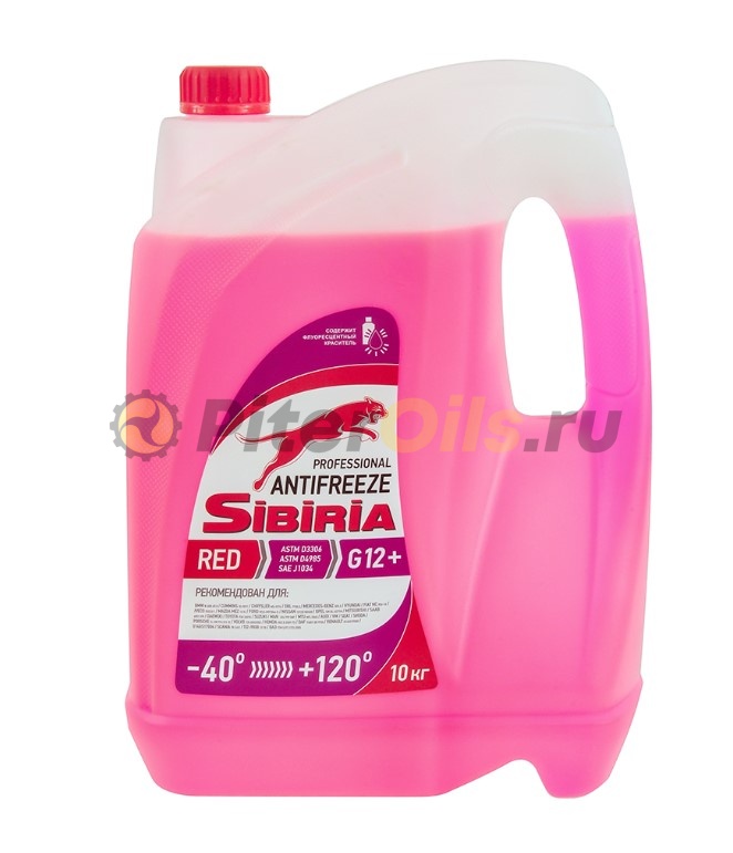 Sibiria Антифриз ОЖ-40 G-12+ красный 10кг 805601