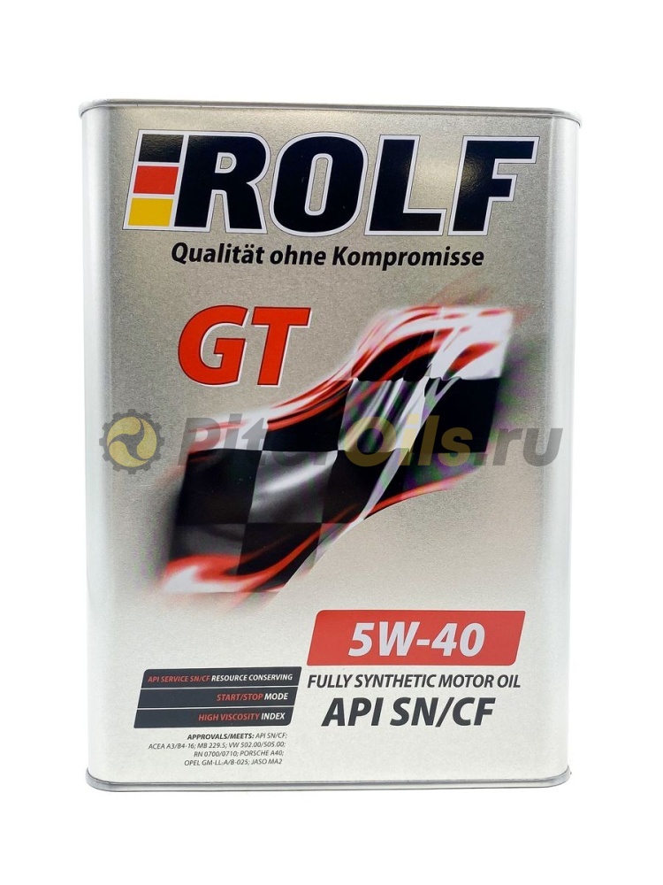 Rolf GT 5w40 SN/CF (4л) металл 322229