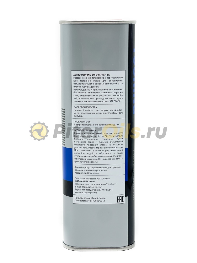 IDEMITSU Zepro Touring F-S SP/GF-6A 5W-30 (1л) 4251-001-0 (Корея)