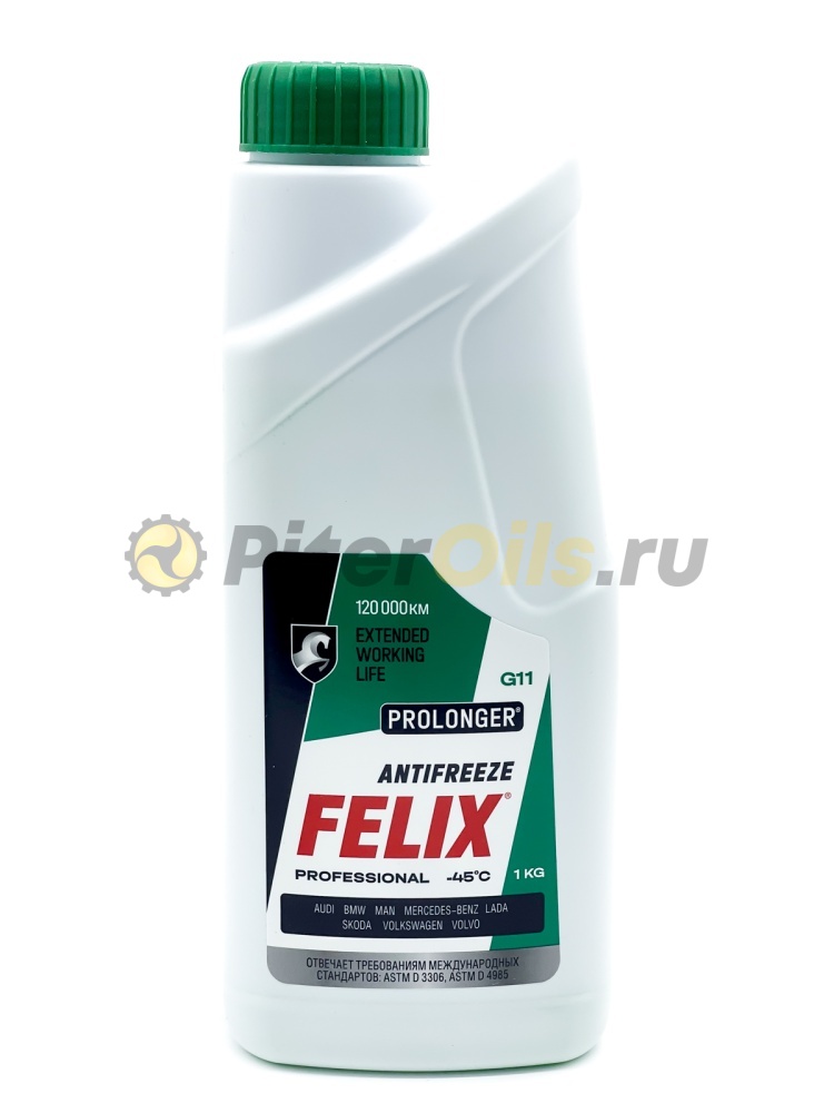 Антифриз FELIX PROLONGER -40 зеленый  (1кг) 430206030