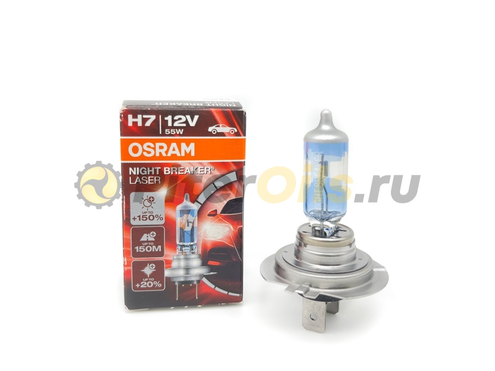 Osram 64210NL Лампа H7 12V 55W PX26d NIGHT BREAKER LASER +150% 