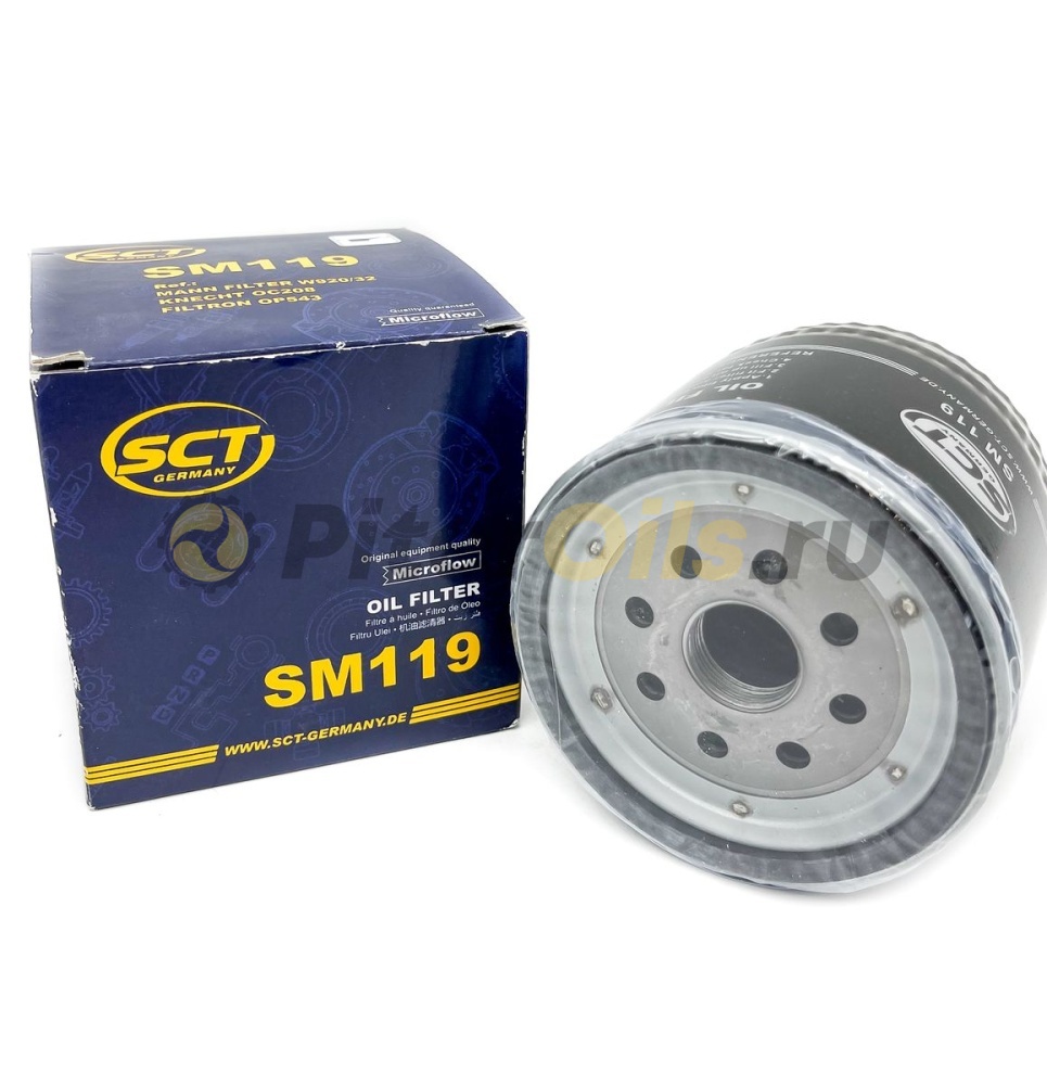 Фильтр масляный SCT SM119 Ford (W920/45)