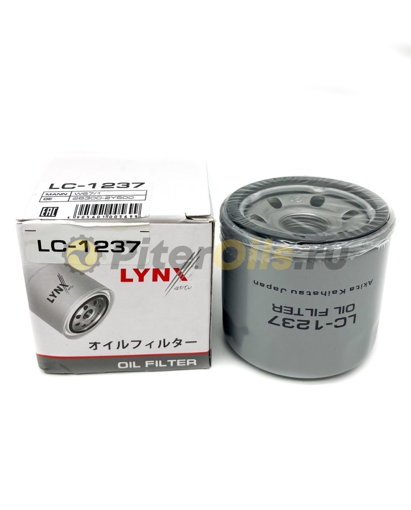 LYNXauto Фильтр масляный LC1237 (W67/1, SM 134, OP595, LCN67/1W)