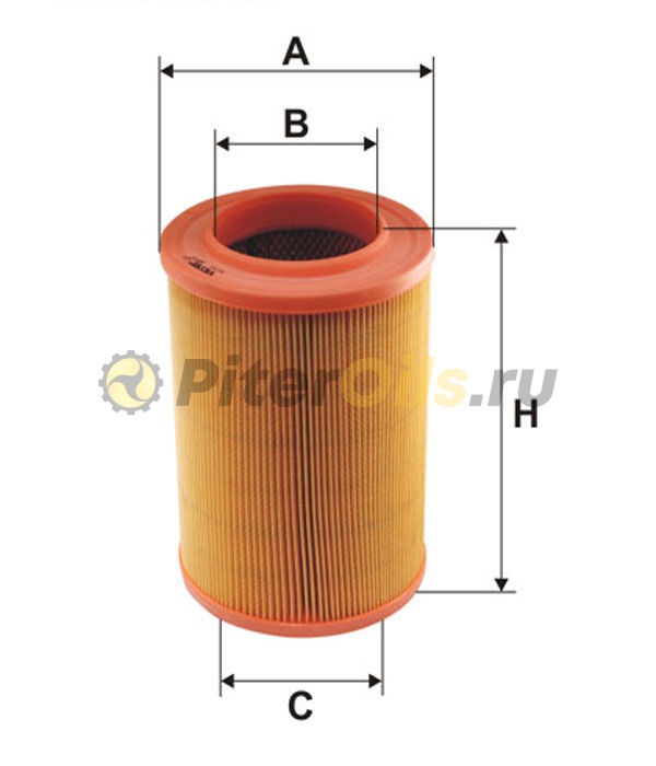 Фильтр воздушный FILTRON AR265 (C17201/3, C17201) VW Transporter T4 круглый до1996г