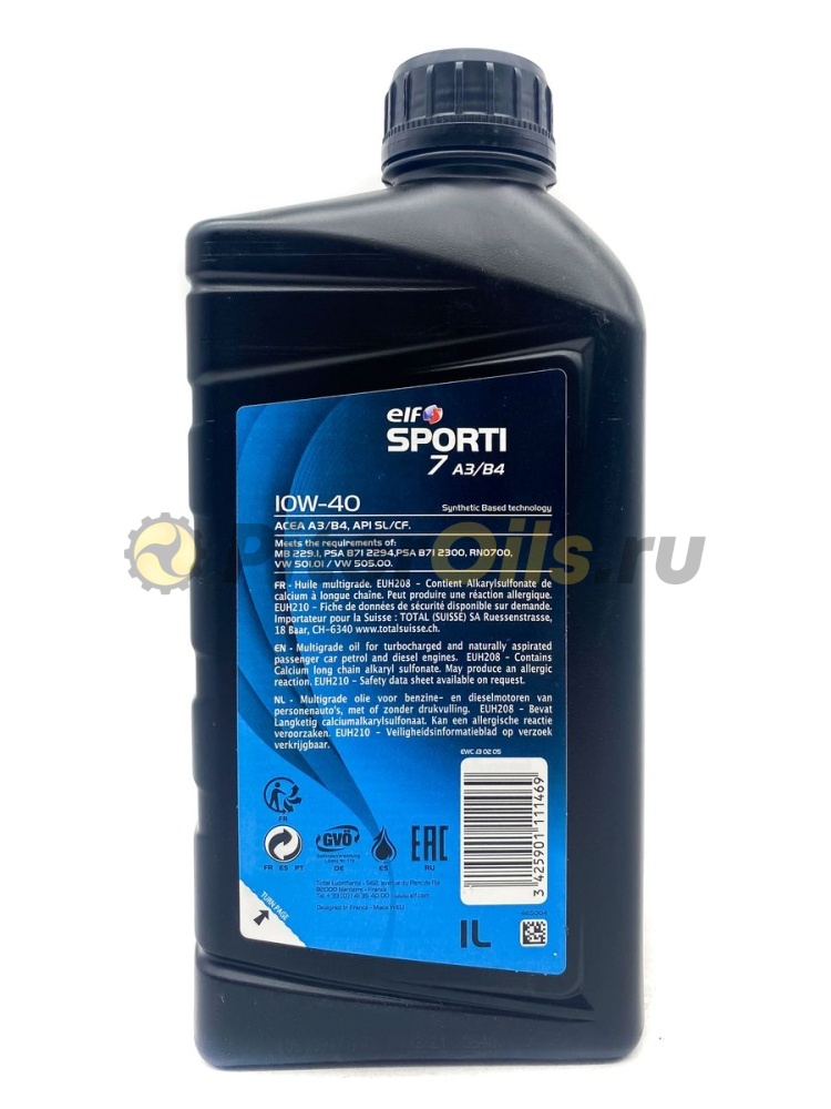 Elf SPORTI 7 A3/B4 10w40 (1л) 214260