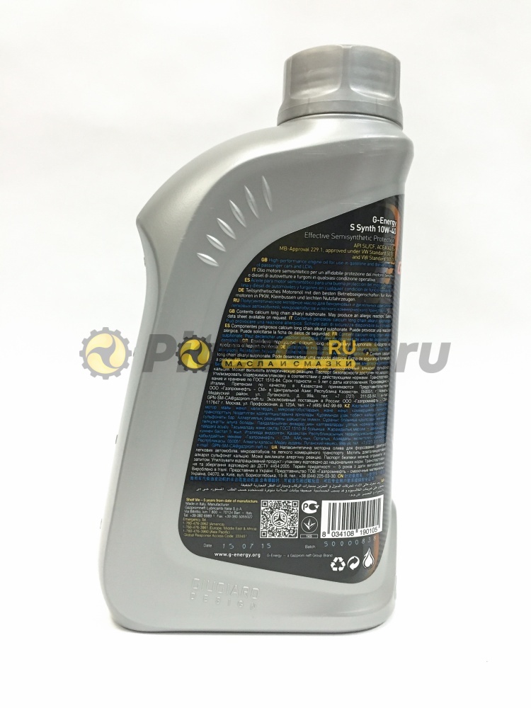 G-Energy S Synth 10w40 API SL/CF (1л)