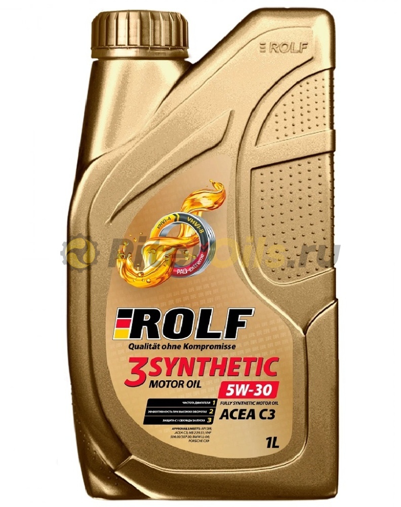 ROLF 3-Synthetic 5W30 ACEA C3 1л пластик 322728