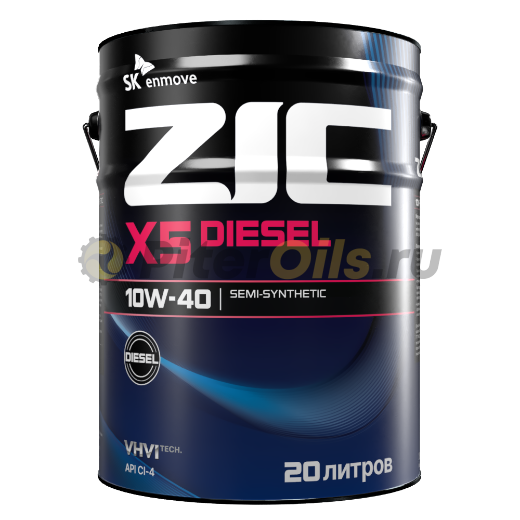 ZIC X5 Diesel 10w40 CI-4 (20л) 192660
