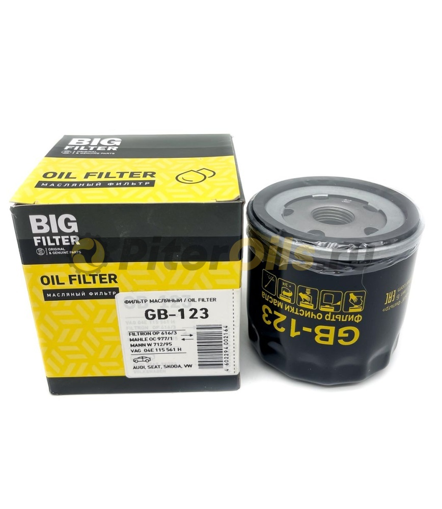 Фильтр масляный BIG FILTER GB123 (W712/95)