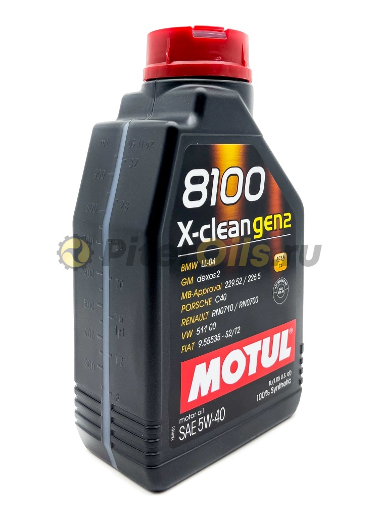 MOTUL 8100 X-Clean gen2 5W-40 1л 102786/109761/112118