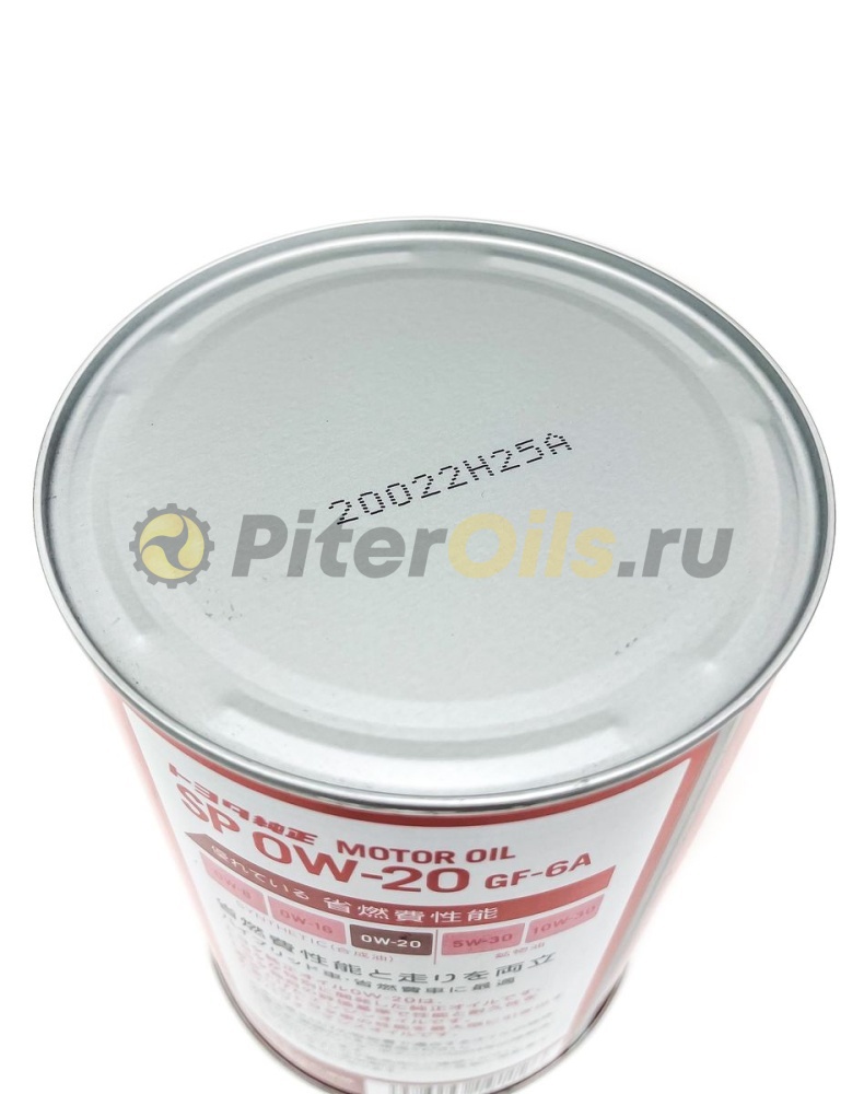 Toyota Motor Oil GF-6A SP 0w20 (1л) 0888013206,0888014306