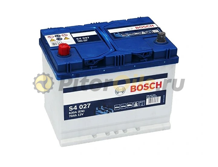 Аккумулятор BOSCH Silver S4 027 70Ah 630A 261x175x220 570 412 063 (+ -)