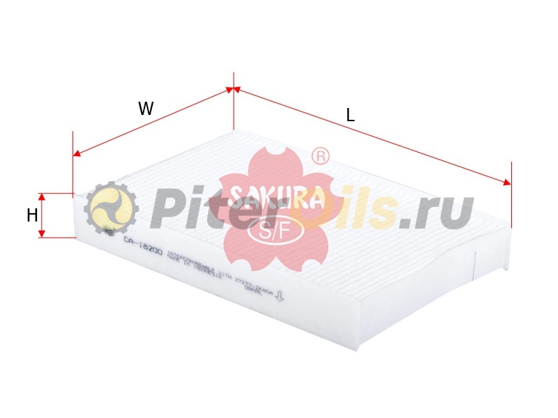 Sakura Фильтр салонный CA18200 (CU1629. SA1322. GB-9969)