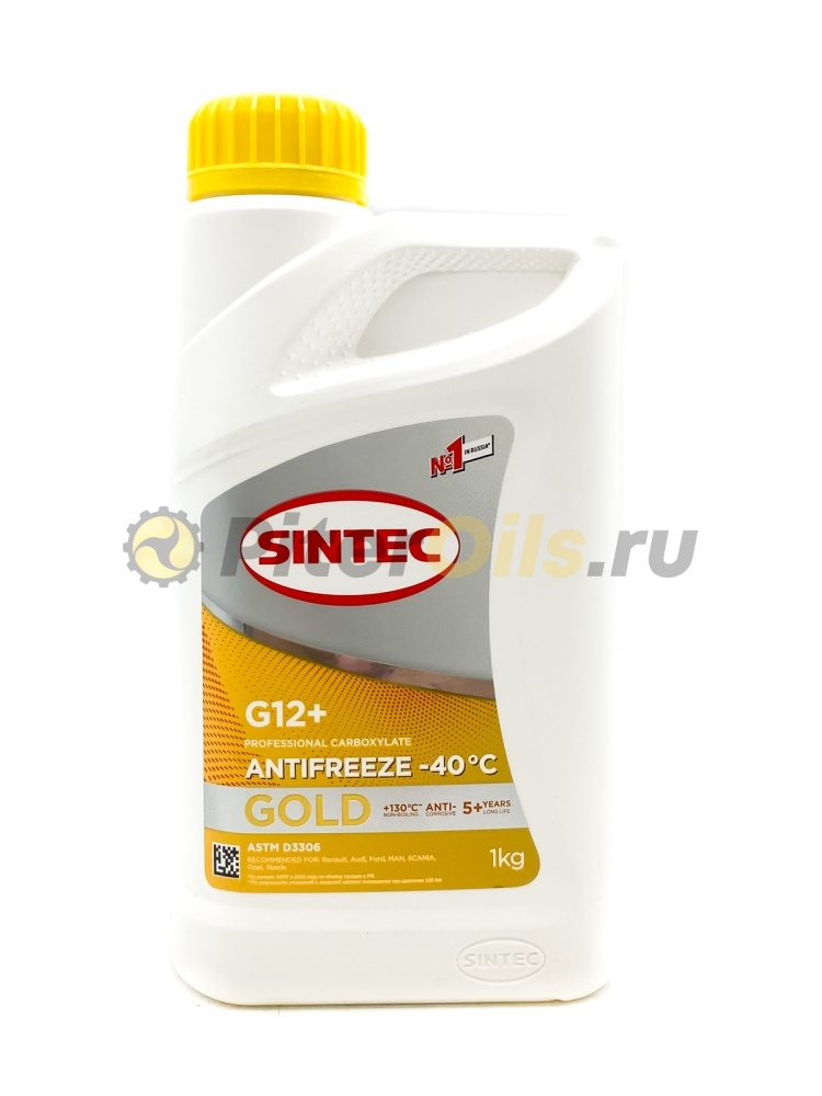 Антифриз Sintec Gold G12+ желтый (1кг) 800525