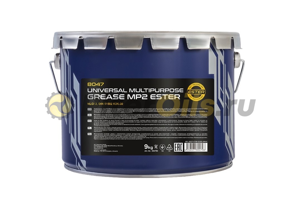 Mannol Universal Multipurpose Grease MP-2 (9кг) 8047
